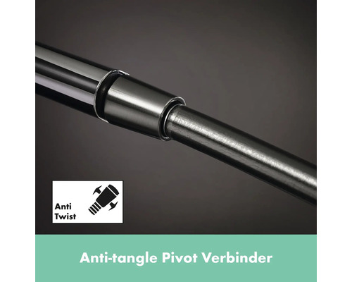 Anti-Twist Symbol auf einem Metallrohrverbinder