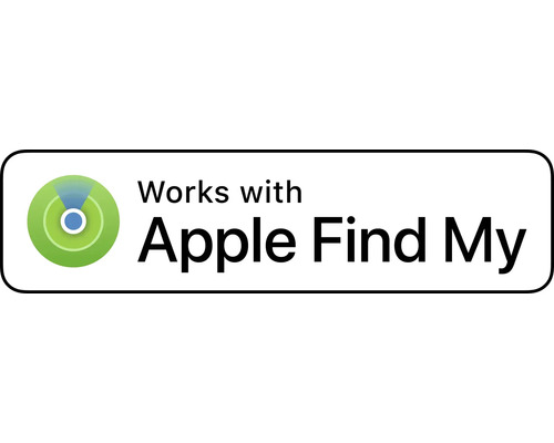 Funktioniert mit Apple Find My Zeichen