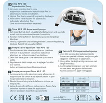 Tetra APS 150 Aquarienluftpumpe Details