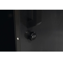 Fahrradgarage WESTMANN Velos 1 inkl. Boden 133 x 222 x 151 cm schwarz
