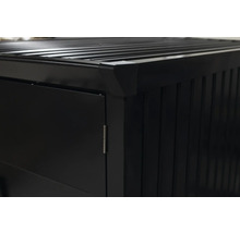Fahrradgarage WESTMANN Velos 2 ohne Boden 133 x 222 x 151 cm schwarz