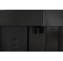 Fahrradgarage WESTMANN Velos 2 ohne Boden 133 x 222 x 151 cm schwarz