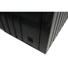 Fahrradgarage WESTMANN Velos 2 ohne Boden 133 x 222 x 151 cm schwarz