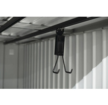 Fahrradgarage WESTMANN Velos 2 ohne Boden 133 x 222 x 151 cm schwarz