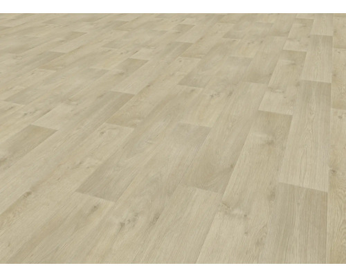 Helle Laminatbodenfläche im Fischgrätmuster