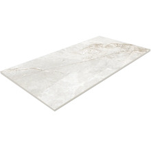 Einzelne rechteckige Bodenfliese in Marmoroptik