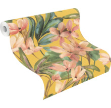 Selbstklebende Vliestapete 371130 Magnolia gelb 6x0,53m