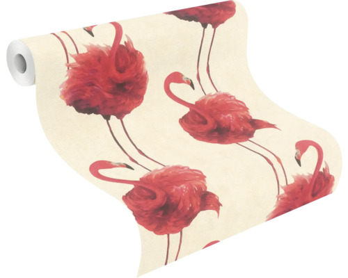 Tapetenrolle mit Flamingomuster