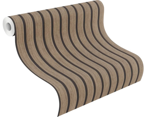 Tapetenrolle mit Holzplankenmuster