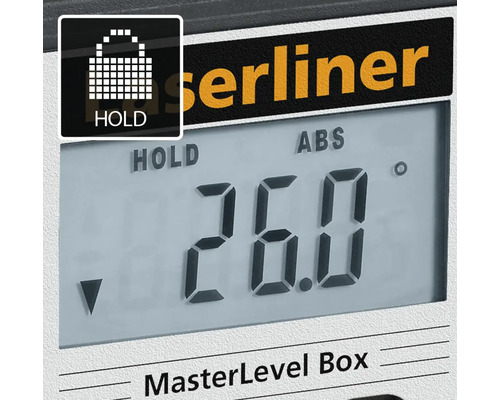 Laserliner MasterLevel Box Display mit Hold-Funktion