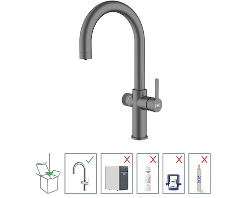 Küchenarmatur mit hohem Auslauf