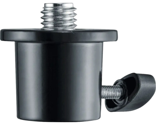 Schwarzer Gerätefuß mit Schraubgewinde