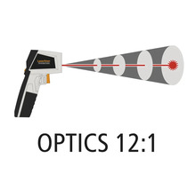Laserliner Thermospot Pocket Infrarot Thermometer mit Optik 12 zu 1