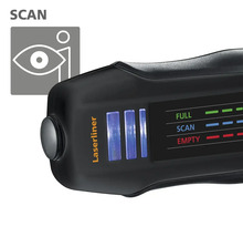 Laserliner Feuchtigkeitsmesser zur Materialfeuchtemessung mit Scan Symbol