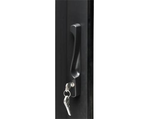 Schranktürgriff mit Schlüssel im Schloss