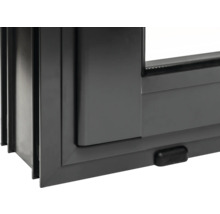 Detailansicht eines Aluminiumfensters