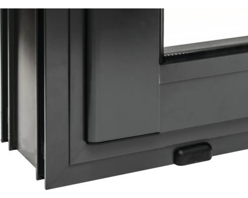 Detailansicht eines Aluminiumfensters