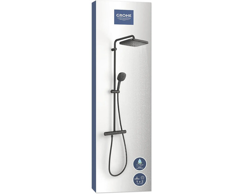 Grohe Duschsystem mit Kopfbrause, Handbrause und Thermostat