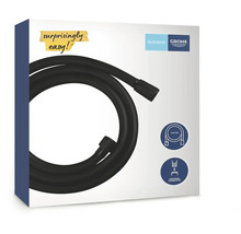 Grohe Quickfix Duschschlauch VitalioFlex Trend Kunststoff 1500 mm x 1/2" x 1/2" (DN15) schwarz 287412432