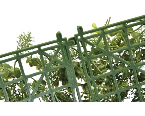 Künstliche Hecke mit Stecksystem für den Aussenbereich.
