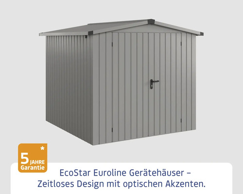 Metall Gerätehaus mit Satteldach