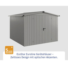 Gartengerätehaus aus Metall mit Tür