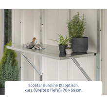 Klapptisch Hörmann EcoStar Euroline 50 x 72 x 0,15 cm silber