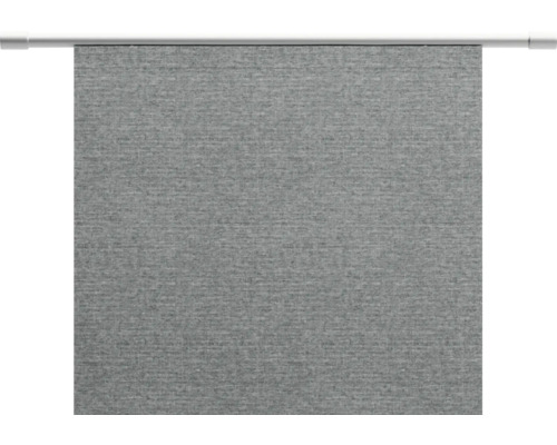 Graues Seitenzugrollo mit Stoffstruktur