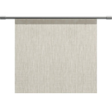 Flächenvorhang mit Beschwerungsstab an Gardinenstange