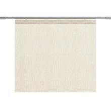 Beige Flächenvorhang an Gardinenstange