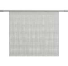 Faltrollo mit horizontalen Streifen und Führungsschiene