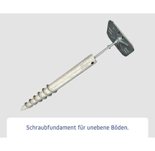 Schraubfundament für den Garten- und Landschaftsbau
