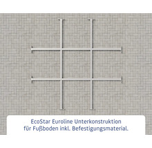 EcoStar Euroline Unterkonstruktion für Fußboden inklusive Befestigungsmaterial