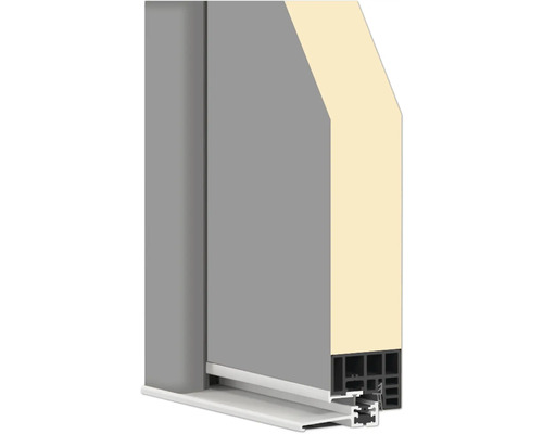 Querschnitt einer Türkonstruktion