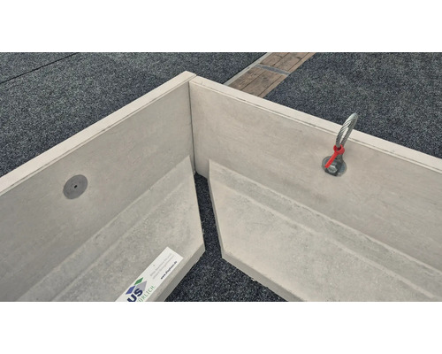 Beton Pflanzkasten Eckverbindung mit Aufhängeöse