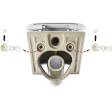 Befestigungsmaterial für eine Toilette