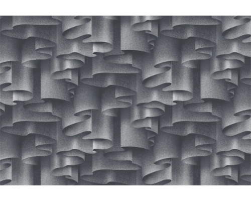 Tapete mit grafischem Muster aus Stoffbahnen