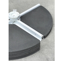 Schirmständerplatte GARDEN PLACE 16 kg, Beton, dreieckig