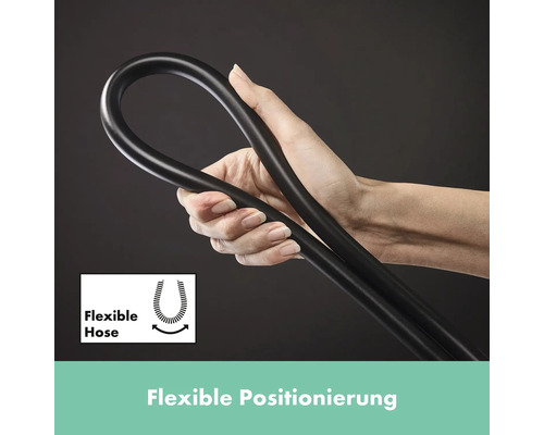 Flexible Schlauchdemonstration mit Hand