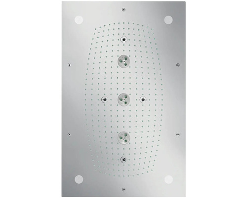 Kopfbrause hansgrohe Raindance Rainmaker 3jet eckig 460 x 680 mm mit Beleuchtung chrom 28418000 Kopfbrause hansgrohe Raindance Rainmaker 3jet eckig 460 x 680 mm mit Beleuchtung chrom 28418000