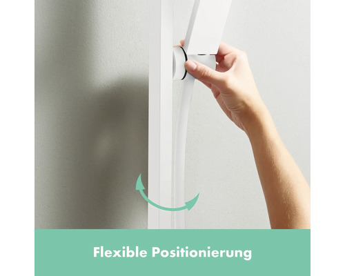Flexible Positionierung einer Duschstange