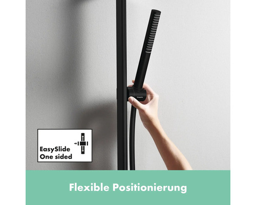 Handbrause an Brausestange mit EasySlide Funktion