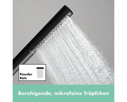 Hansgrohe Handbrause mit PowderRain Strahlart