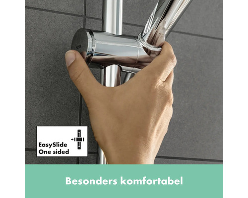 Hand bedient Duschstange mit EasySlide-Funktion