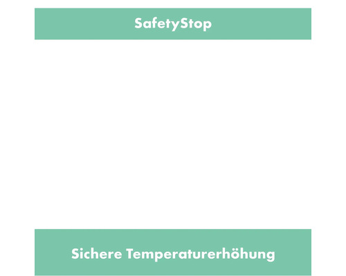 Sicherheitsstopp für sichere Temperaturerhöhung