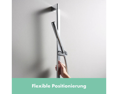 Duschstange mit Handbrause und flexibler Positionierung an der Wand