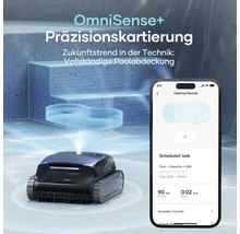 Aiper Scuba X1 Pro Poolroboter für Pools bis zu 200 m², kabellose Reinigung von Boden und Wänden und Wasserlinie, 25.000 l/h Durchflussrate, 180 Minuten Akkulaufzeit