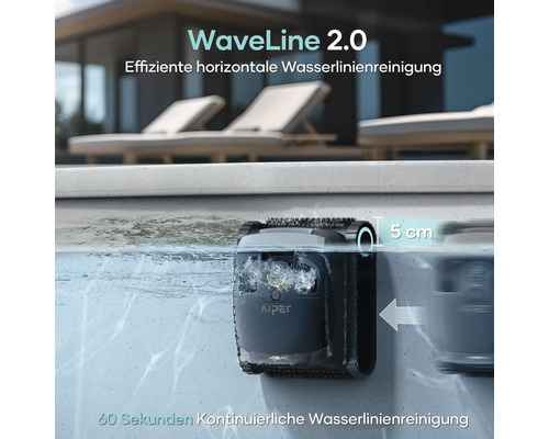Aiper Scuba X1 Pro Poolroboter für Pools bis zu 200 m², kabellose Reinigung von Boden und Wänden und Wasserlinie, 25.000 l/h Durchflussrate, 180 Minuten Akkulaufzeit