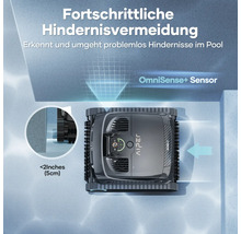 Aiper Scuba X1 Pro Poolroboter für Pools bis zu 200 m², kabellose Reinigung von Boden und Wänden und Wasserlinie, 25.000 l/h Durchflussrate, 180 Minuten Akkulaufzeit
