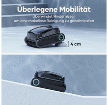 Aiper Scuba X1 Pro Poolroboter für Pools bis zu 200 m², kabellose Reinigung von Boden und Wänden und Wasserlinie, 25.000 l/h Durchflussrate, 180 Minuten Akkulaufzeit